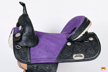 Hilason Western Horse Trail Barrel Racing American Leather Saddle